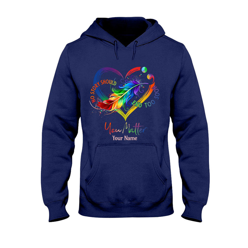 Votre vie compte - T-shirt et sweat à capuche personnalisés pour la prévention du suicide