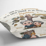 Grow Old Together - Personalized Couple Throw Pillow