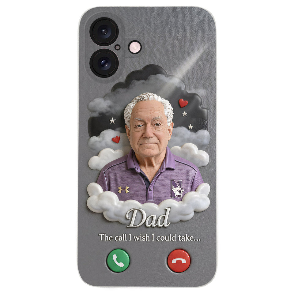 L'appel que j'aurais aimé pouvoir prendre... - Étui de téléphone commémoratif personnalisé en cuir