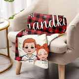 Our Grandkids - Personalized Grandma Blanket