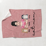 Cat Mom - Personalized Mother's day Cat Blanket