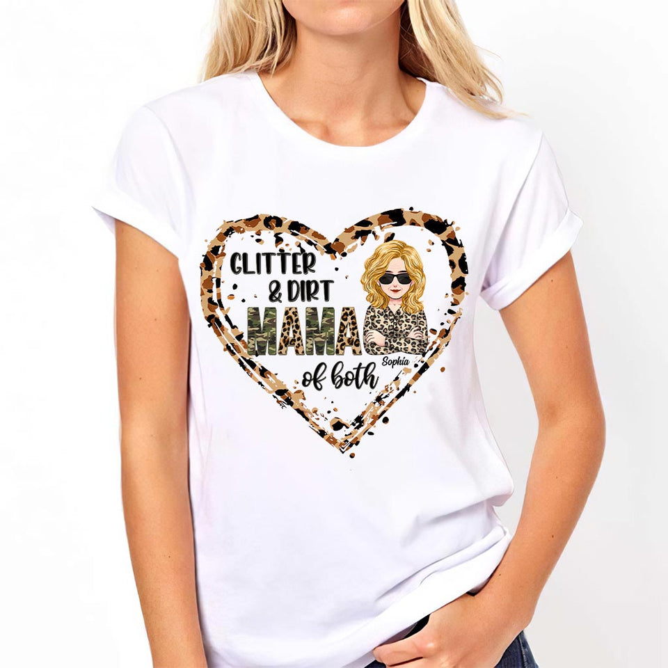 Mama Of Both - Personalized Mother's Day Mother T-shirt and Hoodie