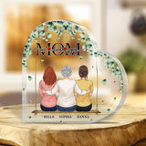 We Love You, Mom - Personalized Mother's Day Mother Custom Shaped Acrylic Plaque