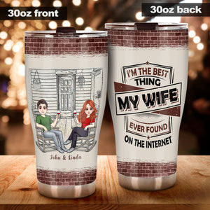 I'm The Best Thing - Personalized Couple Tumbler