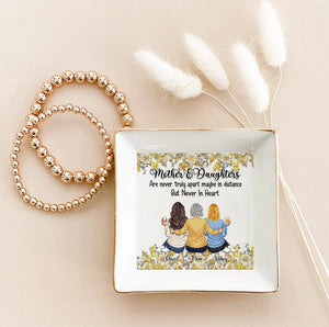 Mother And Daughters - Mother's Day Mother Jewelry Dish