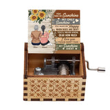 To My Daughter - Personalized Mother's Day Mother Hand Crank Music Box