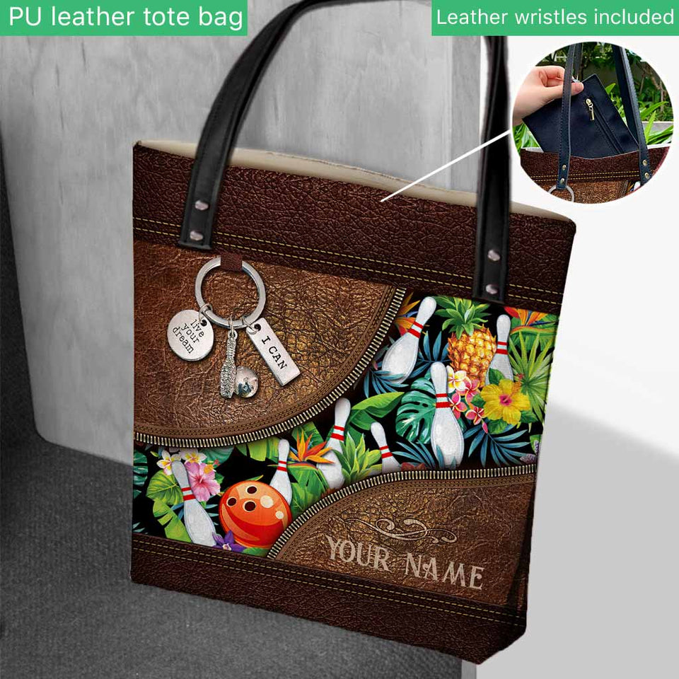 Summer Vibes - Bowling Personalized Tote Bag