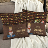 Quiet I'm Reading - Personalized Book Pocket Pillow