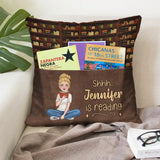 Quiet I'm Reading - Personalized Book Pocket Pillow