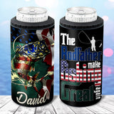 Reel Cool Dad Anglers - Personalized Fishing Can Cooler