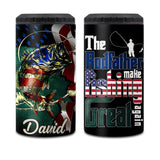 Reel Cool Dad Anglers - Personalized Fishing Can Cooler