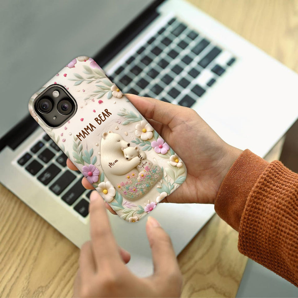 Mama Bear - Personalized Mother Full Print Phone Case