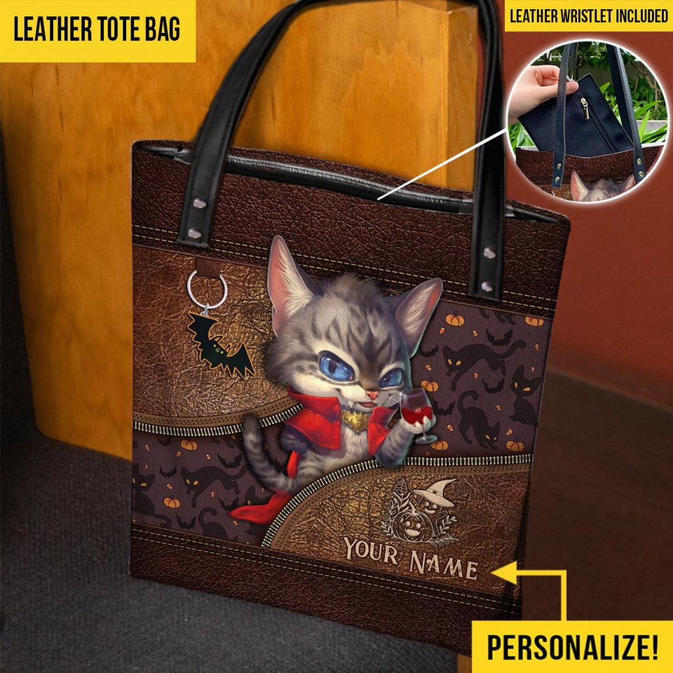Vampire Cat Inspired Personalized Tote Bag