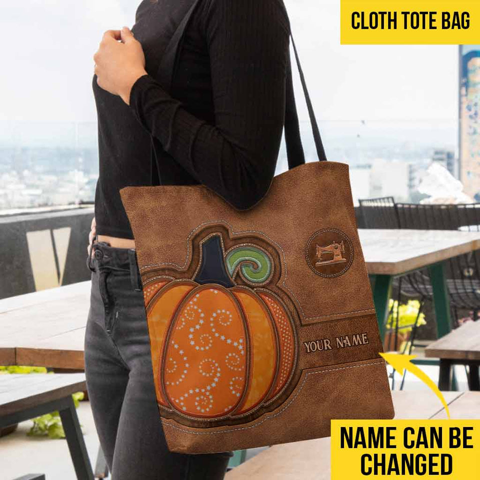 Love Pumpkin - Quilting Personalized Tote Bag