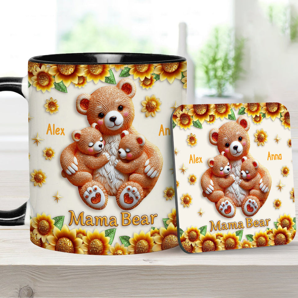 Mama Bear - Personalized Mother Accent Mug