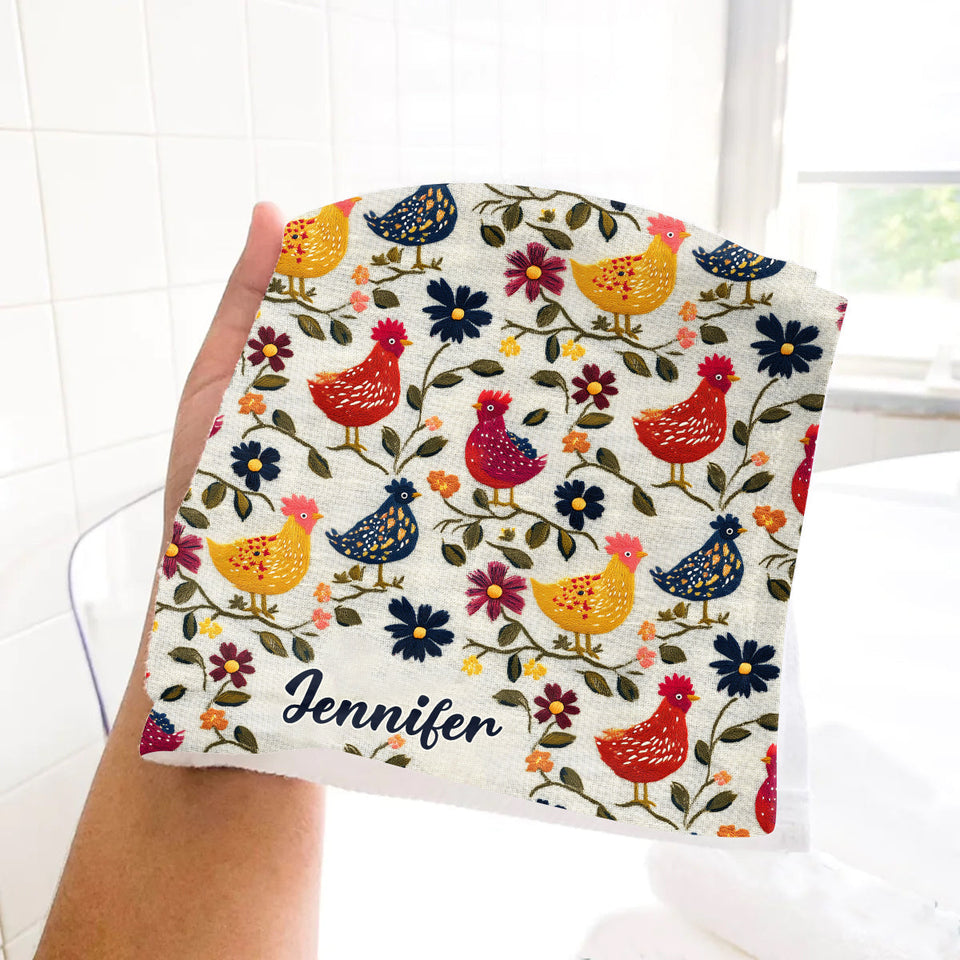 Chicken Lover - Personalized Chicken Towel