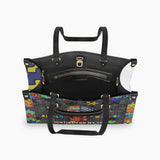 Guerrière de l'autisme, je me bats pour mon fils - Sac à main en cuir personnalisé pour la sensibilisation à l'autisme