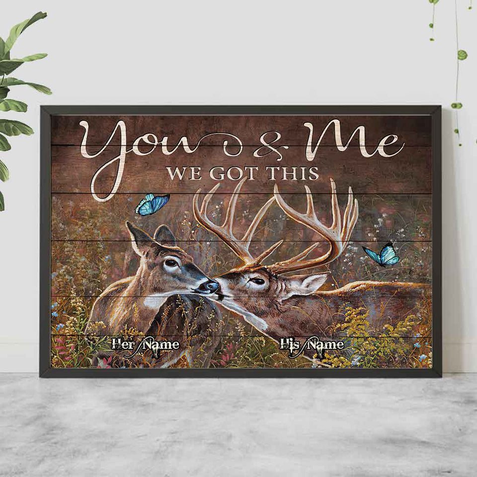 Hunting Couple - Personalized Poster 1121