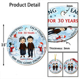 And Still Going Strong - Personalized Christmas Couple Ornament (Printed On Both Sides)
