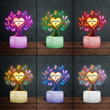 Beautiful Grandma Butterfly Tree - Personalized Grandma Shaped Plaque Light Base