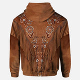 Horse Girl - Personalized Hoodie And Leggings With Leather Pattern Print