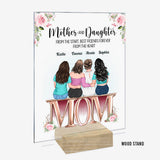 Mother And Daughters - Personalized Mother Transparent Acrylic Plaque