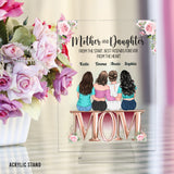 Mother And Daughters - Personalized Mother Transparent Acrylic Plaque
