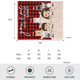 You & Me And The Fur Babies - Personalized Couple Blanket