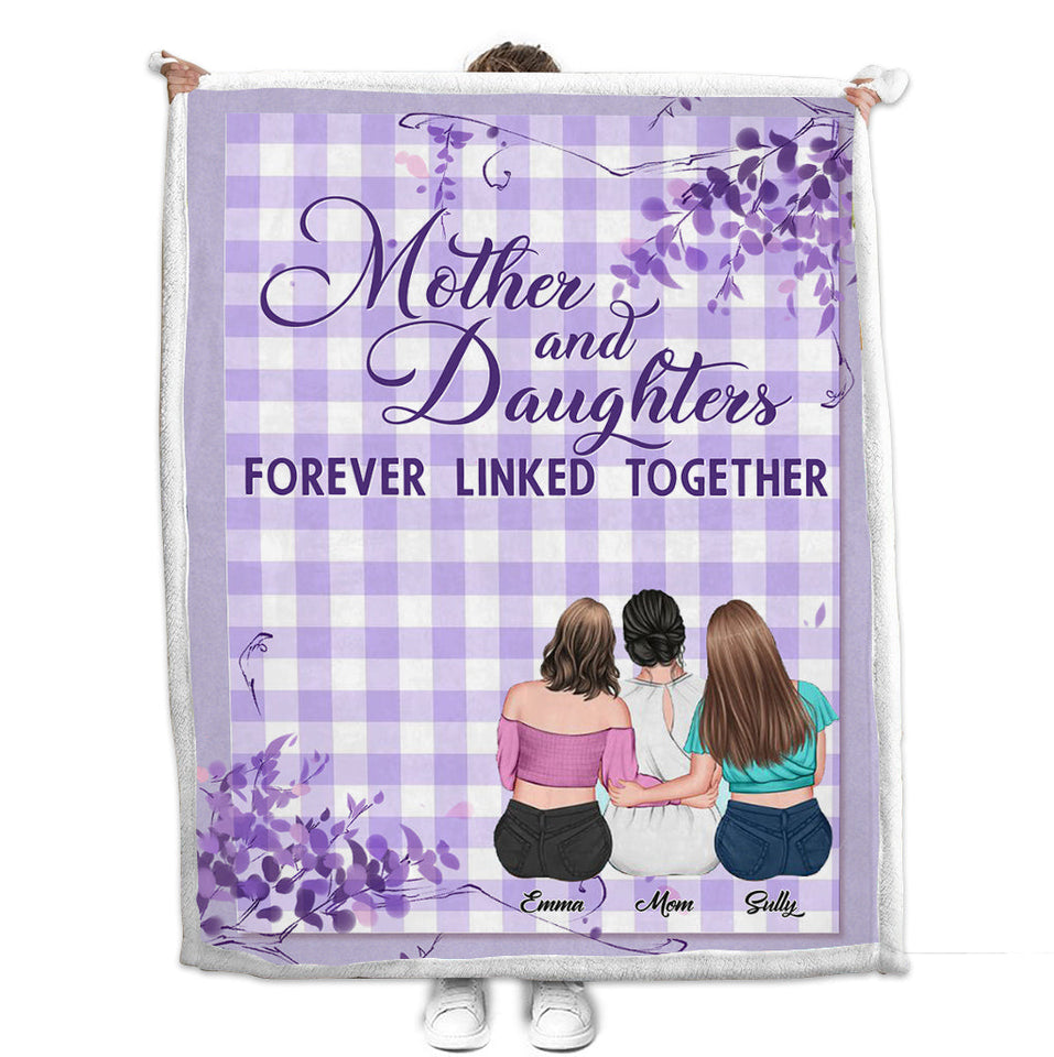 Forever Linked Together - Personalized Mother Blanket