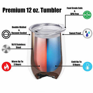 Behind Every Crazy Daughter - Personalized Mother Wine Tumbler