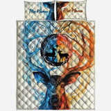 Hunting Couple - Personalized Couple Hunting Quilt Set