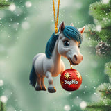 Love Horses - Personalized Horse Ornament