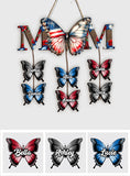 4th Of July Butterfly Grandma - Personalized Grandma Pallet Wood Sign