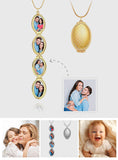 Oval Locket Pendant - Personalized Oval Locket Pendant