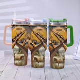 Love Hunting - Personalized Hunting Tumbler With Handle