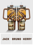 Love Hunting - Personalized Hunting Tumbler With Handle