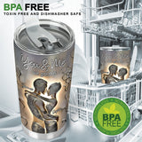It's You & Me - Personalized African American Tumbler