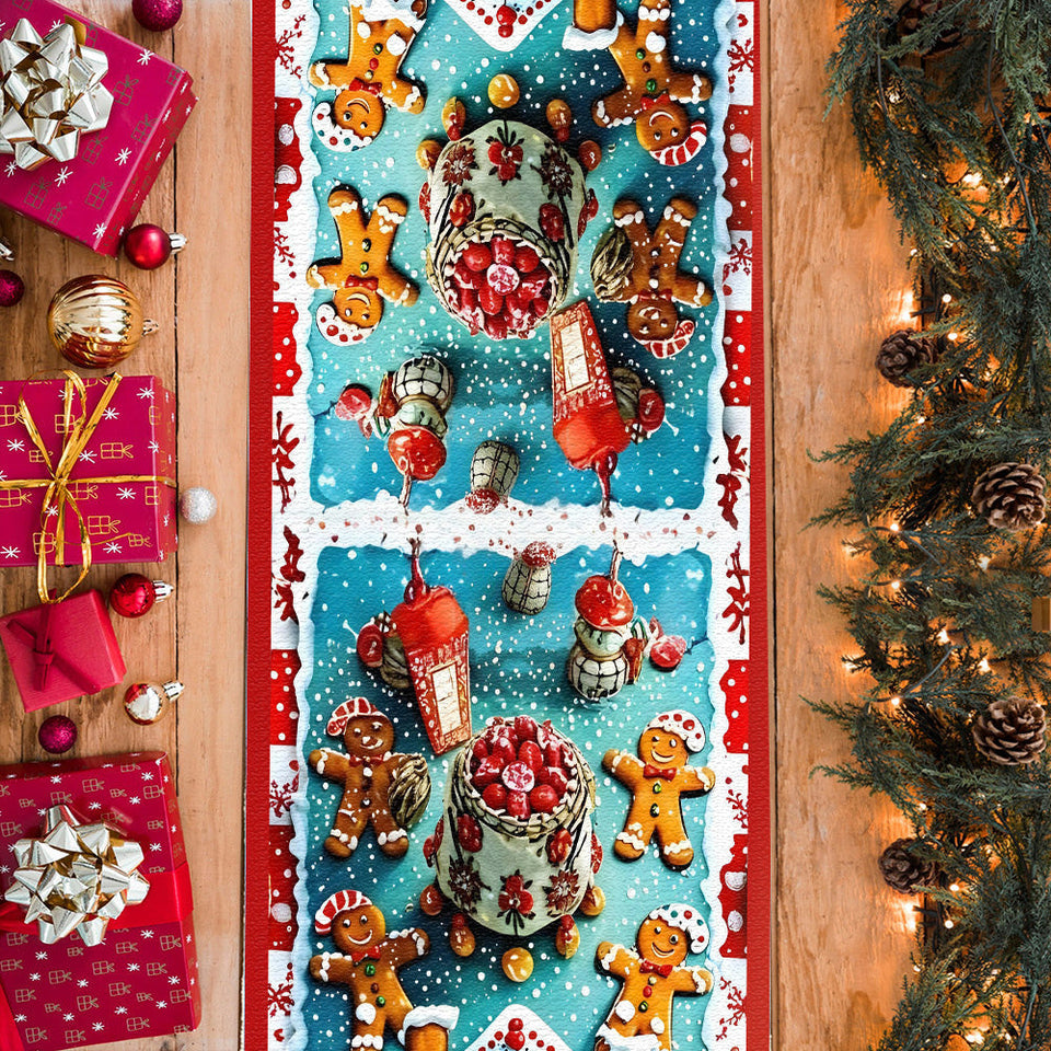 Merry Christmas - Personalized Family Table Runner