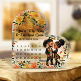 You Are My King & I Am Your Queen - Personalized African American Custom Shaped Acrylic Plaque