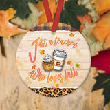 Teacher A Fall Season - Teacher Ornament (Printed On Both Sides) 1122