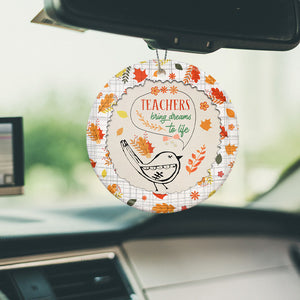 Teacher Bring Dreams To Life Teacher - Round Aluminium Ornament (Printed On Both Sides) 1122
