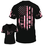 Never Give Up - Breast Cancer Awareness All Over T-shirt and Hoodie 0822
