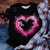 No One Fights Alone Breast Cancer - Breast Cancer Awareness All Over T-shirt and Hoodie 0822