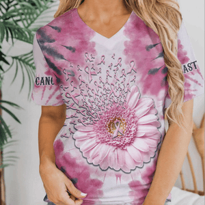 Daisy Pink Ribbons - Breast Cancer Awareness All Over T-shirt and Hoodie 0822