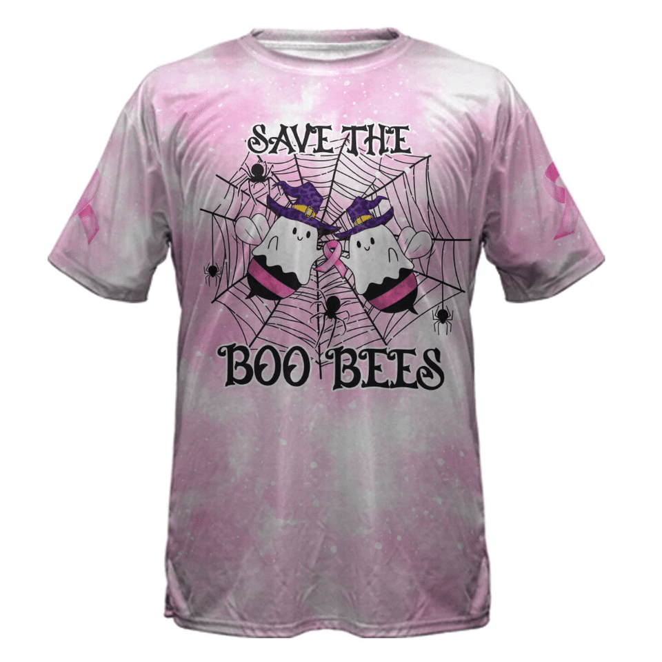 Save The Boo Bees - Breast Cancer Awareness All Over T-shirt and Hoodie 0822