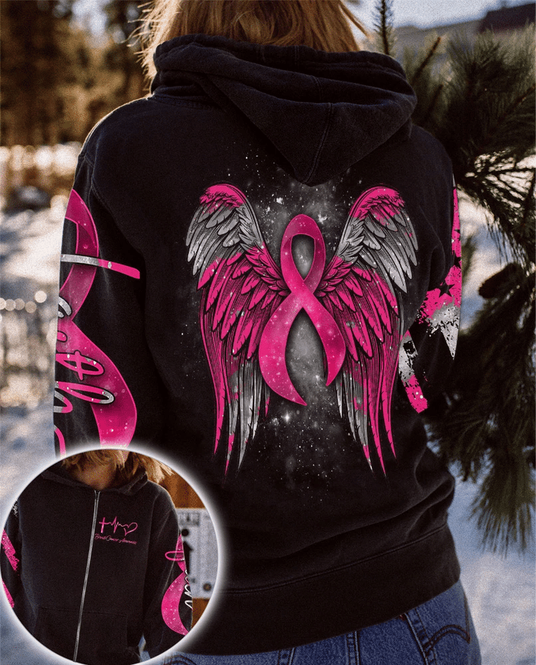 Faith - Breast Cancer Awareness All Over T-shirt and Hoodie 0822