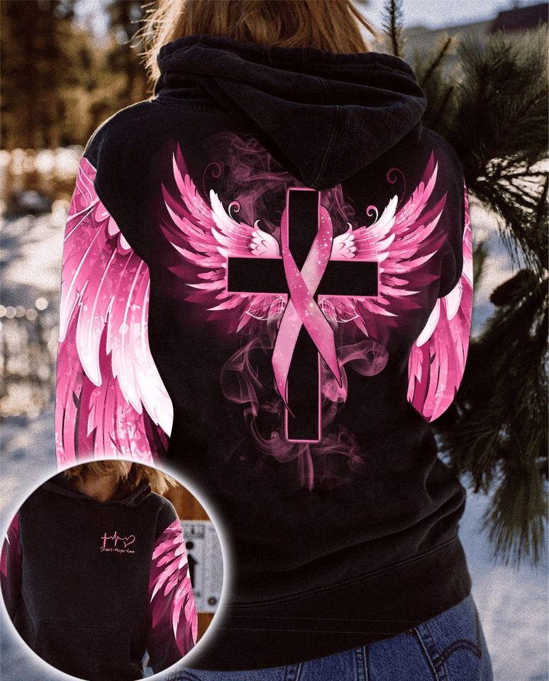 Foi, Espoir, Amour - T-shirt et sweat à capuche « Sensibilisation au cancer du sein » 0822