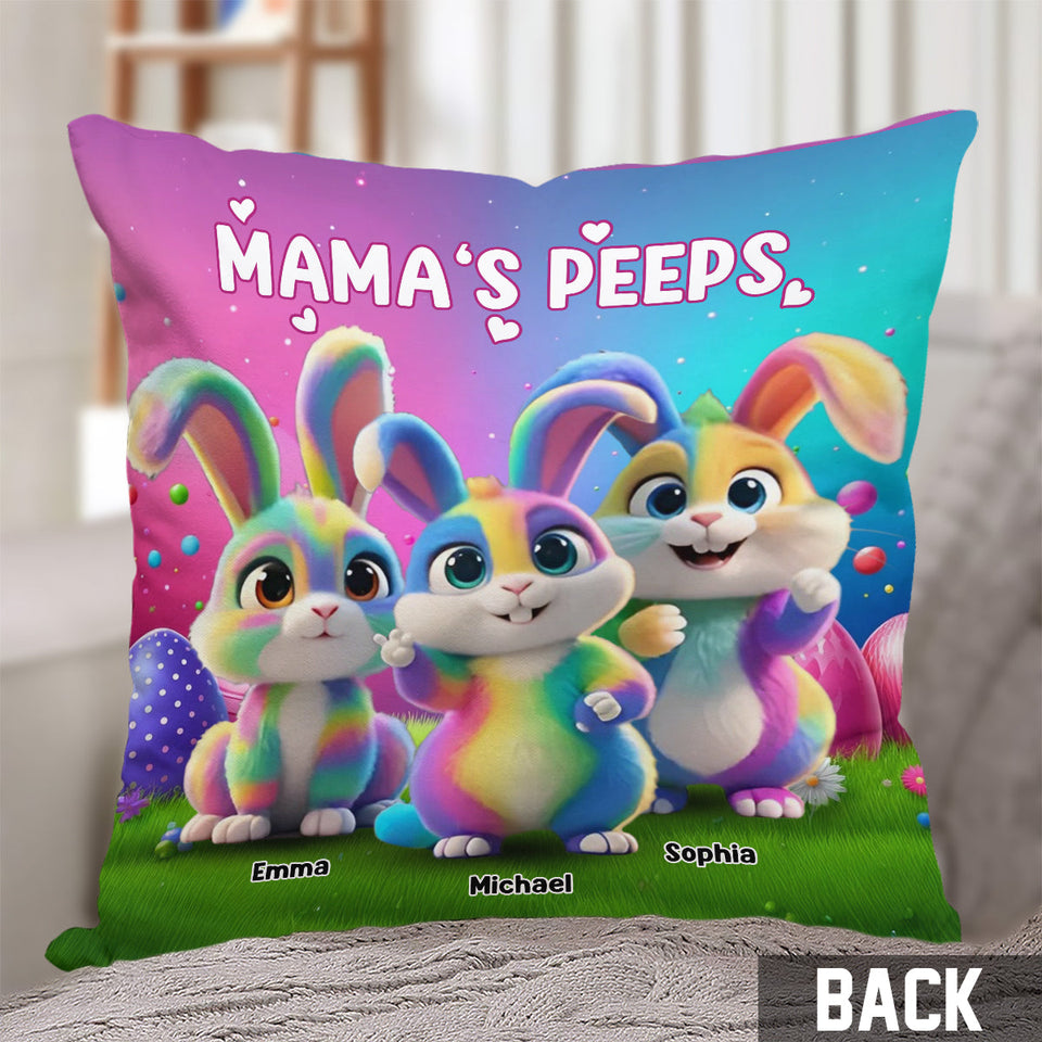 Grandma's Peeps - Personalized Grandma Throw Pillow