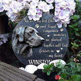 You Were My Best Friend And Loyal Companion - Personalized Dog Round Shaped Stone