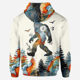 Bigfoot In To The Forest I Go - Personalized Camping Hoodie and Leggings